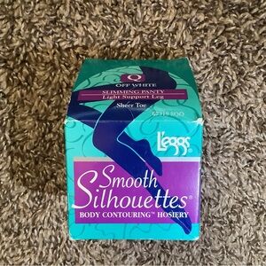 Leggs smooth silhouettes pantyhose, off white, size: Q